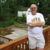 Dave holding up the deck