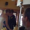 cutting the cake