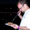 Aaron Checking his Brats