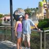 Jess and Scott in front of Universal