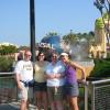 the fam in front of Universal