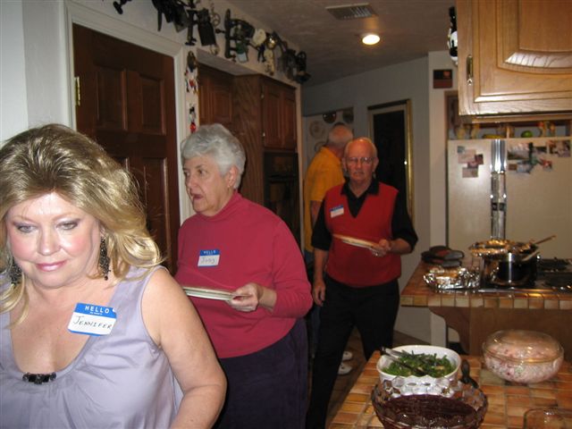 The serving line